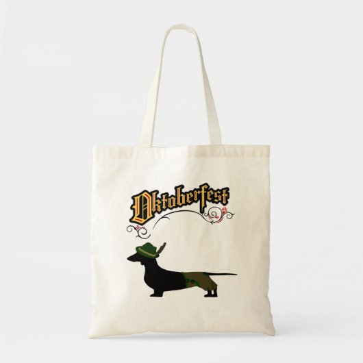 Oktoberfest German Dachshund Tote Bag (Voorkant)