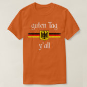 Oktoberfest German Flag Eagle Prost Guten Label Y' T-shirt (Design voorkant)