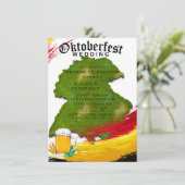 Oktoberfest Germany Mao Wedding Celebration Kaart (Staand voorkant)