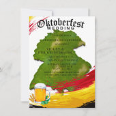 Oktoberfest Germany Map Bridesmaids Luncheon Kaart (Voorkant)