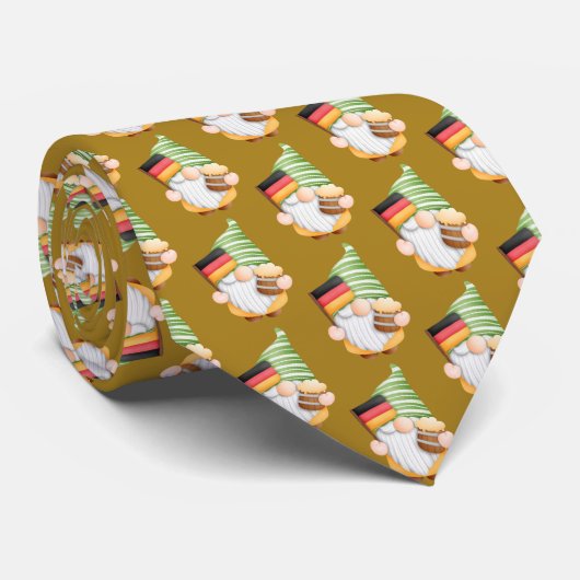 Oktoberfest Gnome Stropdas (Opgerold)