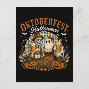 Oktoberfest Halloween Griezelen Bier Festival  Feestdagenkaart