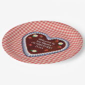 Oktoberfest Heart (aanpasbaar) Papieren Bordje (Gekanteld)