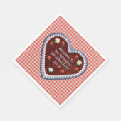 Oktoberfest Heart (aanpasbaar) Servet (Hoek)