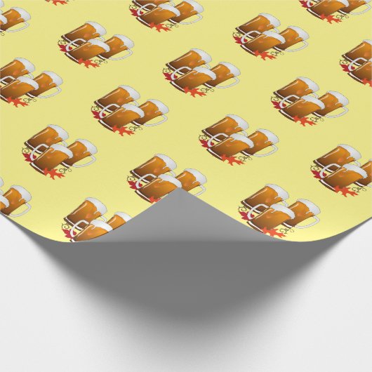 Oktoberfest herfstbier cadeaupapier (Hoek)