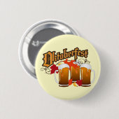 Oktoberfest herfstbier ronde button 5,7 cm (Voorkant /achterkant)