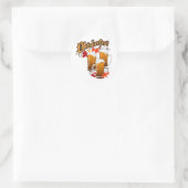 Oktoberfest herfstbieren ronde sticker (Tas)