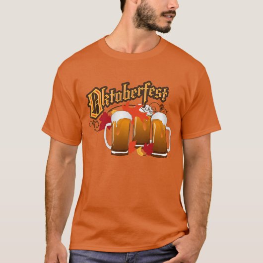 Oktoberfest herfstbieren t-shirt (Voorkant)