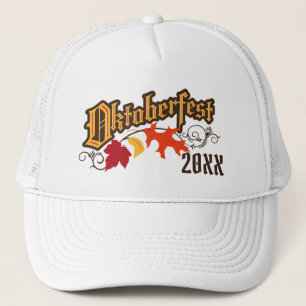 Oktoberfest herfstbladeren trucker pet