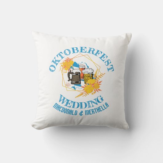 OKTOBERFEST Huwelijk Kussen (Voorkant)