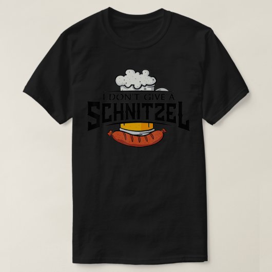 Oktoberfest ik geef geen Schnitzel Funny German B T-shirt (Design voorkant)