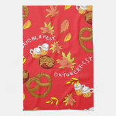 Oktoberfest in Beieren Theedoek (Verticaal)