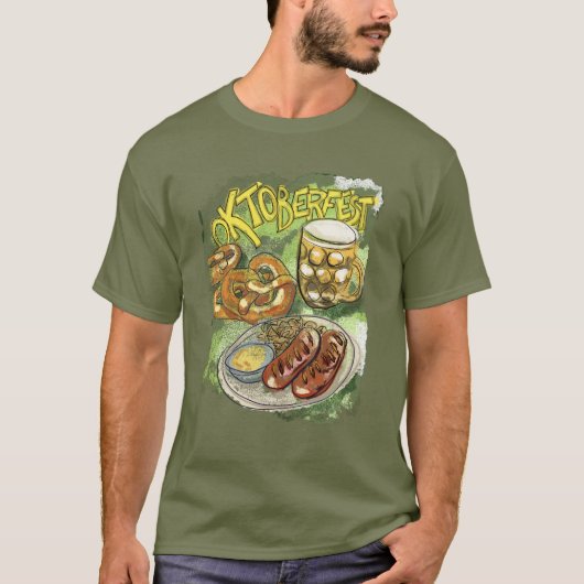 Oktoberfest in stijl t-shirt (Voorkant)