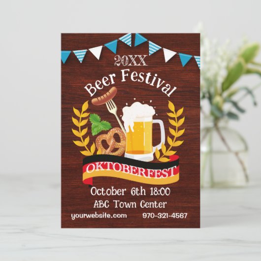 Oktoberfest Kaart (Staand voorkant)