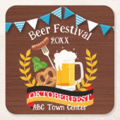Oktoberfest Kartonnen Onderzetters (Voorkant)
