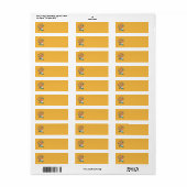 Oktoberfest Keg Adresetiketten Etiket (Full Sheet)