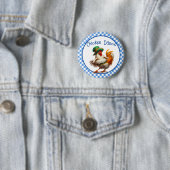 Oktoberfest Kippen Dans  Ronde Button 5,7 Cm (In situ)