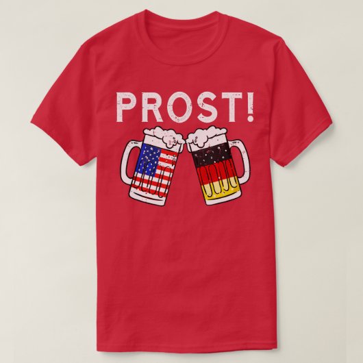 Oktoberfest Mannen Vrouwen Amerikaanse vlag varken T-shirt (Design voorkant)