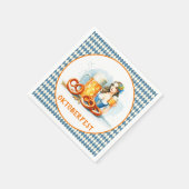 Oktoberfest met bier en pretzelsai servet (Hoek)