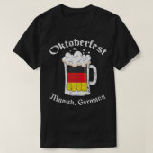  Oktoberfest München, Duitse vlag Drink T-shirt (Design voorkant)