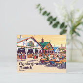 Oktoberfest München Duitsland Briefkaart (Staand voorkant)