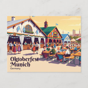Oktoberfest München Duitsland Briefkaart