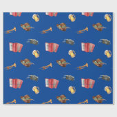 Oktoberfest muziek cadeaupapier (Vlak)