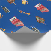 Oktoberfest muziek cadeaupapier (Hoek)