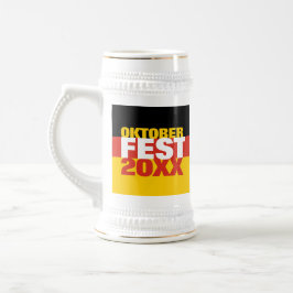 Oktoberfest Octoberfest Duitse vlag Bierpul