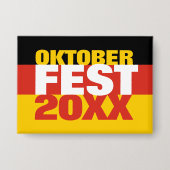 Oktoberfest Octoberfest Duitse vlag Button (Voorkant)