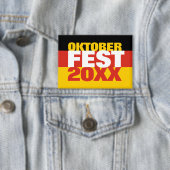 Oktoberfest Octoberfest Duitse vlag Button (Insitu)