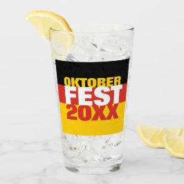 Oktoberfest Octoberfest Duitse vlag Glas