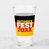 Oktoberfest Octoberfest Duitse vlag Glas (Voorkant)