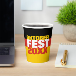Oktoberfest Octoberfest Duitse vlag Papieren Bekers