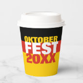 Oktoberfest Octoberfest Duitse vlag Papieren Bekers (Voorkant)