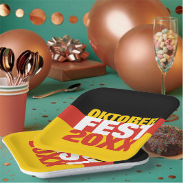 Oktoberfest Octoberfest Duitse vlag Papieren Bordje