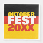 Oktoberfest Octoberfest Duitse vlag Servet (Voorkant)