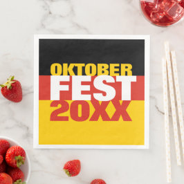 Oktoberfest Octoberfest Duitse vlag Servet