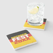 Oktoberfest Octoberfest Duitse vlag Stenen Onderzetter (Zijkant)