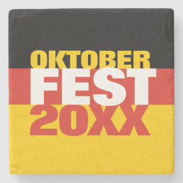 Oktoberfest Octoberfest Duitse vlag Stenen Onderzetter
