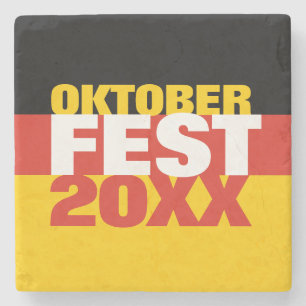 Oktoberfest Octoberfest Duitse vlag Stenen Onderzetter