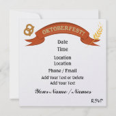 Oktoberfest - Octoberfest Kaart (Achterkant)
