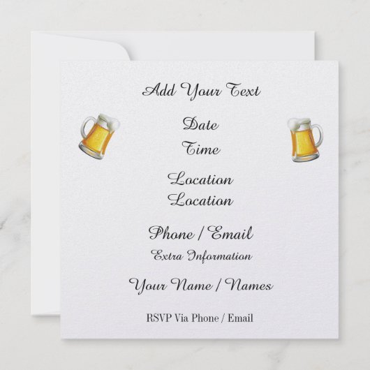 OKTOBERFEST / Octoberfest - SRF Kaart (Achterkant)