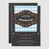 Oktoberfest (Oktoberfest) Duitse feestuitnodiging Magnetische Uitnodiging (Voorkant / Achterkant)