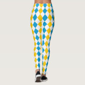 Oktoberfest Outfit Bayern Blue Yellow and White Leggings (Achterkant)