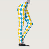 Oktoberfest Outfit Bayern Blue Yellow and White Leggings (Rechts)