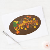 Oktoberfest  ovale sticker (Envelop)