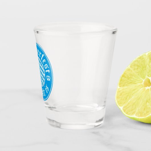 Oktoberfest O'zapft is het Duitse Beiers Shot Glas (Rechts)