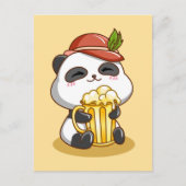 Oktoberfest Panda Beer Beer Briefkaart (Voorkant)