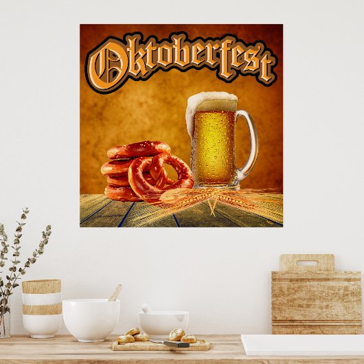 Oktoberfest Party Art Poster (Keuken)